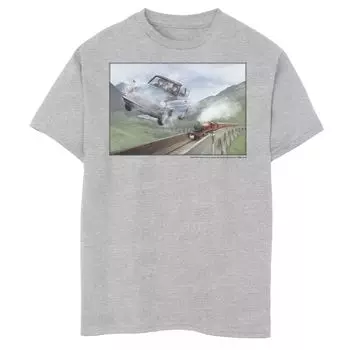 Футболка с портретом и рисунком «Гарри Поттер Гонки Хогвартс-Экспресс» для мальчиков 8–20 лет Harry Potter