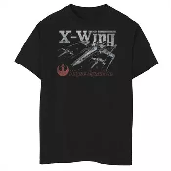 Футболка с портретом и рисунком «Звездные войны X-Wing Rogue Squadron» для мальчиков 8–20 лет Star Wars
