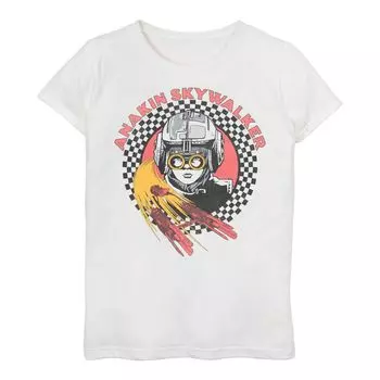 Футболка с портретом Энакина Скайуокера для девочек 3–16 лет «Звездные войны: Скрытая угроза» Licensed Character