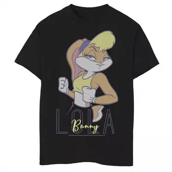 Футболка с портретом Лолы Банни для мальчиков 8–20 лет Looney Tunes Licensed Character