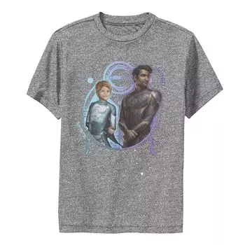 Футболка с портретом Marvel Eternals Kingo and Sprite для мальчиков 8–20 лет Licensed Character