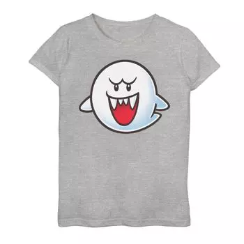 Футболка с портретом Nintendo Super Mario Boo для девочек 7–16 лет Licensed Character