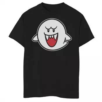 Футболка с портретом персонажа Nintendo Super Mario Boo для мальчиков 8–20 лет Licensed Character