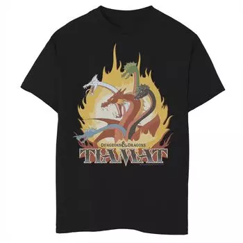 Футболка с портретом «Пламя Тиамат» для мальчиков 8–20 лет Dungeons & Dragons Licensed Character