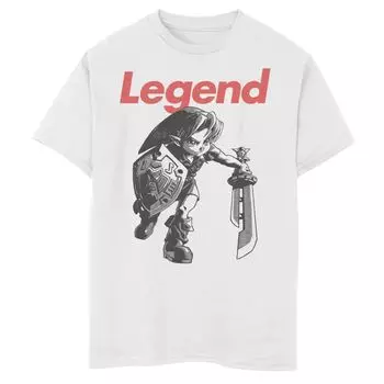 Футболка с портретом The Legend Of Zelda Link Legend для мальчиков 8–20 лет Licensed Character
