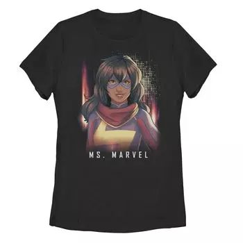 Футболка с портретом в стиле комиксов для юниоров Ms. Marvel Licensed Character