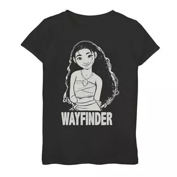 Футболка с портретом Wayfinder для девочек 7–16 лет Disney's Moana Licensed Character