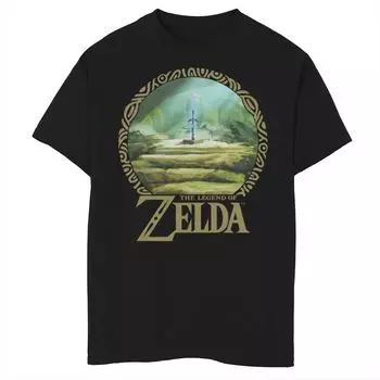 Футболка с портретом Zelda Korok Forest Circle для мальчиков 8–20 лет Licensed Character