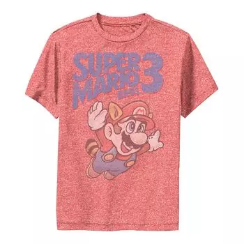 Футболка с постером и обложкой в стиле ретро для мальчиков 8–20 лет Super Mario Bros 3 Licensed Character