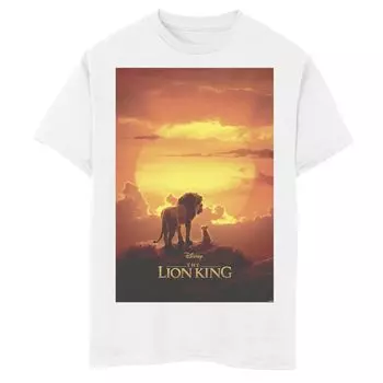 Футболка с постером к фильму «Король Лев» для мальчиков 8–20 лет Pride Rock Live Action Disney, белый