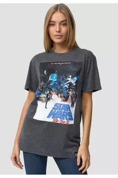 Футболка с постером Star Wars International 3253 Recovered, серый