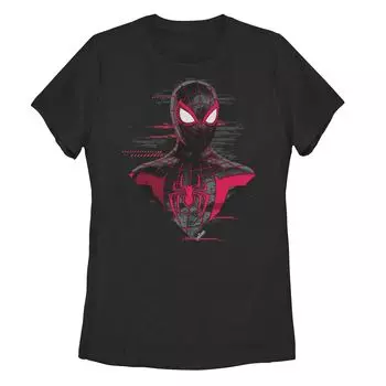 Футболка с постером в виде комикса «Marvel Spiderverse» для юниоров Miles Morale Big Spidey Licensed Character