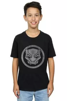 Футболка с потертостями Black Panther Icon Marvel, черный