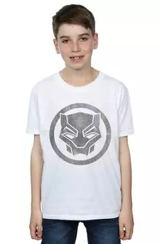Футболка с потертостями Black Panther Icon Marvel, белый