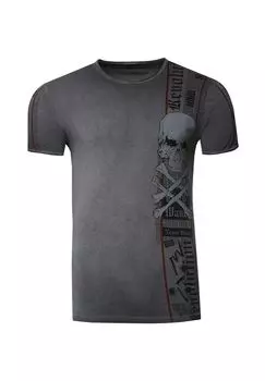 Футболка с потертым эффектом RUSTY NEAL, черный