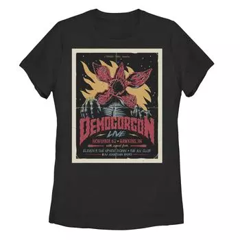 Футболка с потертым плакатом «Stranger Things Demogorgon» для юниоров Licensed Character