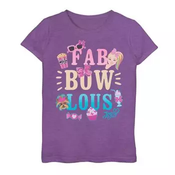 Футболка с потрясающим рисунком для девочек 7–16 лет Jojo Siwa "Fab Bow Lous" Licensed Character