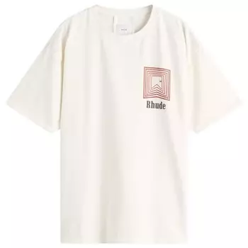 Футболка с повторяющимся логотипом Chevron Rhude, белый