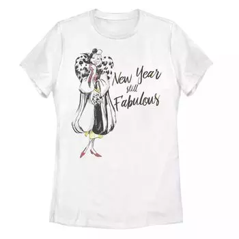 Футболка с праздничным плакатом Juniors Disney Couture Cruella Disney