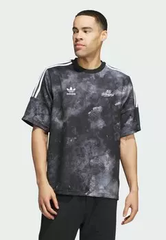 Футболка с принтом 100 Thieves adidas Originals, черная