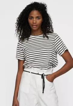 Футболка с принтом 10DAYS, кремовый