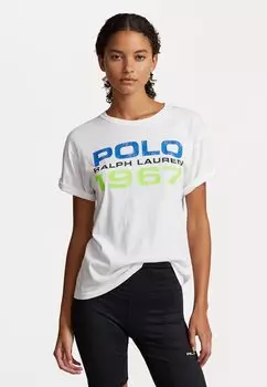 футболка с принтом 1967 Short Sleeve Polo Ralph Lauren, белый