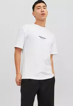 Футболка с принтом 2-ER PACK JORVESTER Jack & Jones, цвет wei beige