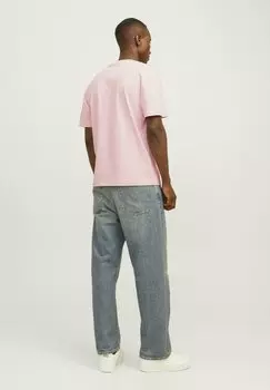 Футболка с принтом 2-ER SET LOGO JORVESTERBRO Jack & Jones, светло-розовый