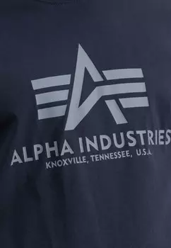 Футболка с принтом 2 PACK Alpha Industries, серый