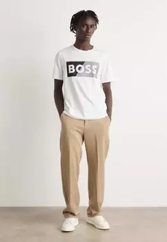 Футболка с принтом 2 PACK BOSS, черный