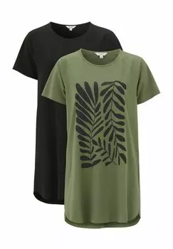 Футболка с принтом 2 PACK Cellbes of Sweden, зеленый