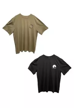 Футболка с принтом 2 PACK-LOCKER GESCHNITTEN RUNDHALS KURZARM Only & Sons, зеленый