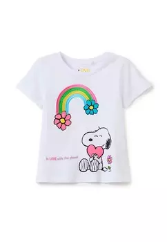 Футболка с принтом 2 PACK OVS, белый