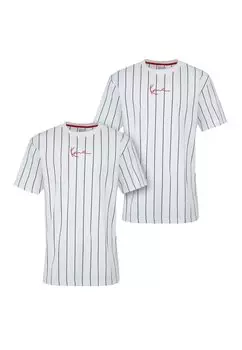 Футболка с принтом 2-PACK PINSTRIPE Karl Kani, цвет white