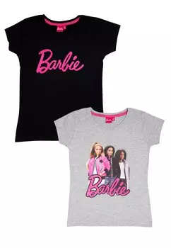 Футболка с принтом 2ER PACK BARBIE KURZRMLIG United Labels, цвет schwarz grau