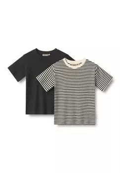 Футболка с принтом 2ER PACK FABIAN Wheat, темно-синий