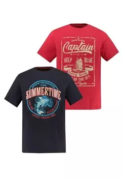 Футболка с принтом 2ER-PACK JP1880, красный