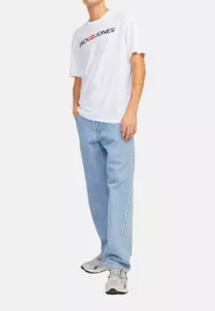 Футболка с принтом 3 PACK Jack & Jones, темно-синий