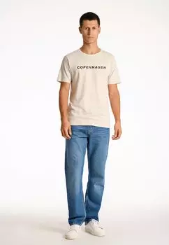 Футболка с принтом 3 PACK TEE Lindbergh, синий