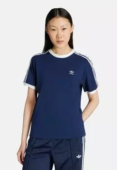 Футболка с принтом 3 STRIPE Adidas Originals, синий