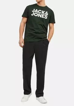 Футболка с принтом 3ER PACK CORP Jack & Jones, зеленый