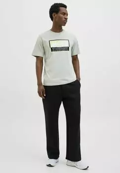 Футболка с принтом 3ER-PACK LOGO RUNDHALSAUSSCHNITT Jack & Jones, серый