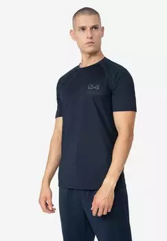 Футболка с принтом 4F, темно-синий