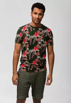 Футболка с принтом 4funkyflavours, темно-зеленый