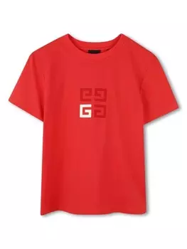 Футболка с принтом 4G Givenchy Kids, красный