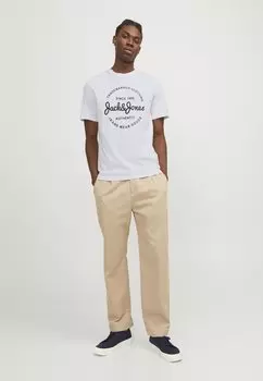 Футболка с принтом 5 PACK Jack & Jones, белый
