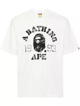 Футболка с принтом A BATHING APE, нейтральный