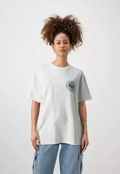 Футболка с принтом A Chance Unisex Quiksilver, устричный белый