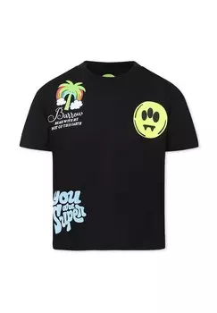 Футболка с принтом A MANICA CORTA Barrow, черный