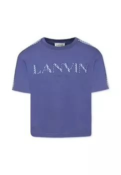 Футболка с принтом A MANICA CORTA LANVIN, синий